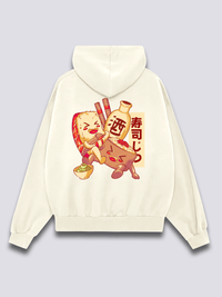 Happy Sushi Sudadera con Capucha