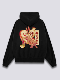 Happy Sushi Sudadera con Capucha