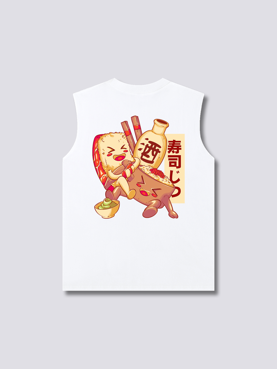 Happy Sushi Camiseta sin Mangas