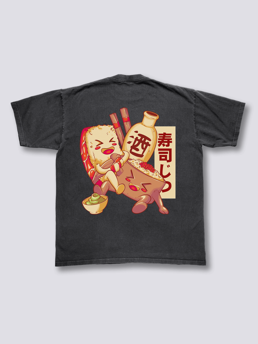 Happy Sushi Camiseta Vintage