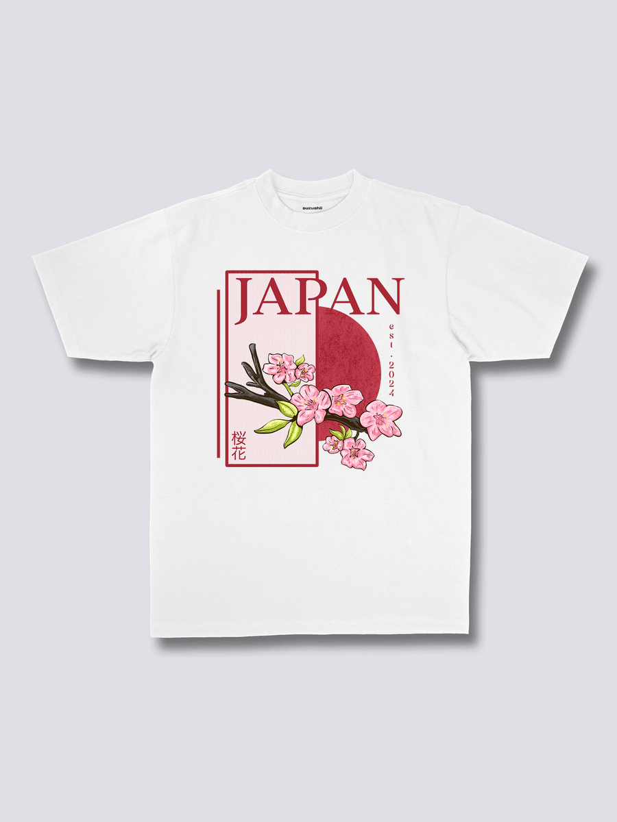 Estampado Frontal - Japón Camiseta