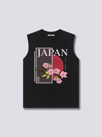 Estampado Frontal - Japón Camiseta sin Mangas