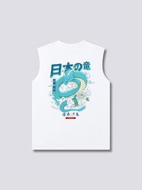 Japonés Dragón Camiseta sin Mangas
