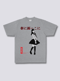 Estampado Frontal - Japonés Chica Camiseta