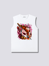 Estampado Frontal - Cazador Kitsune Camiseta sin Mangas