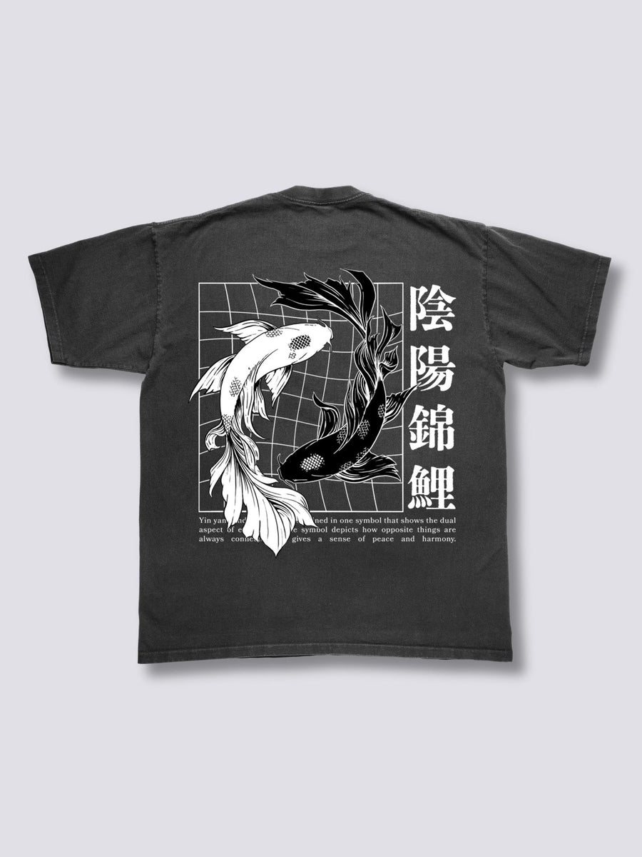 Ying Yang Koi Camiseta Vintage