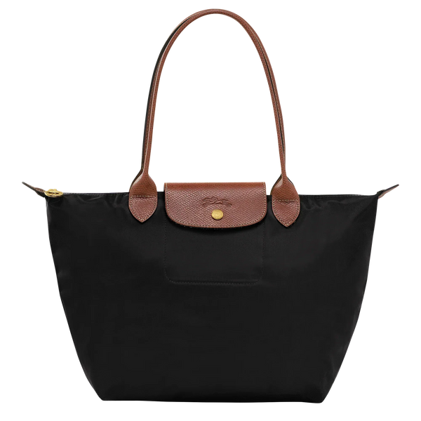 Shopper Plegable – Negro (Herrajes Dorados)