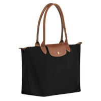 Shopper Plegable – Negro (Herrajes Dorados)