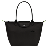 Shopper Plegable – Negro (Herrajes Plateados)