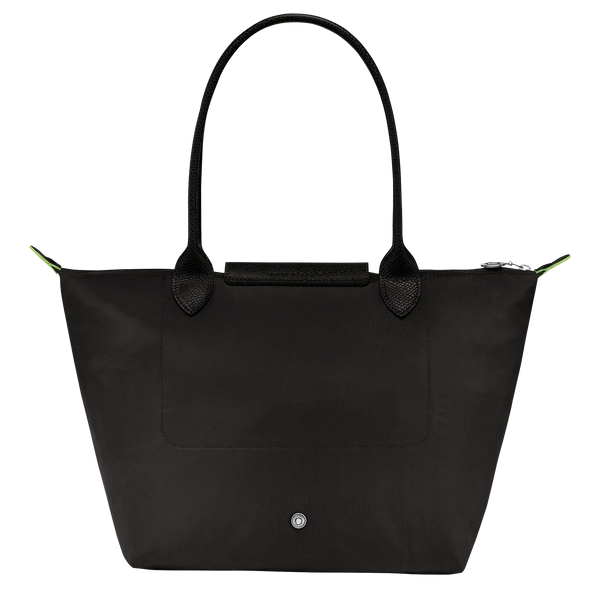 Shopper Plegable – Negro (Herrajes Plateados)