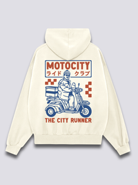 Moto Ciudad Sudadera con Capucha