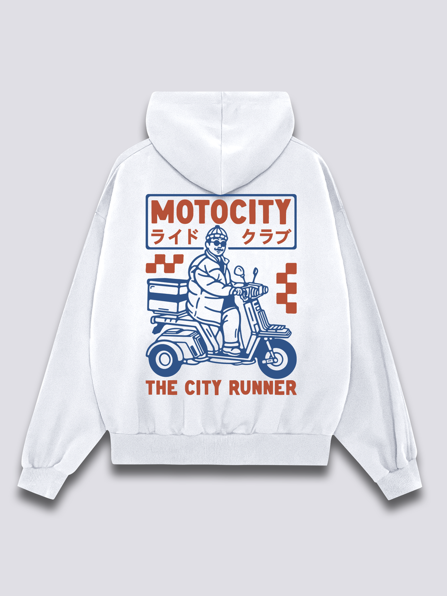 Moto Ciudad Sudadera con Capucha