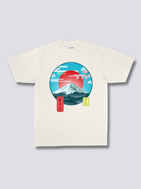 Estampado Frontal - Monte Fuji Camiseta