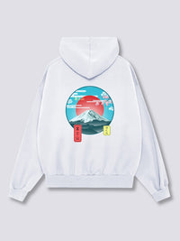 Monte Fuji Sudadera con Capucha