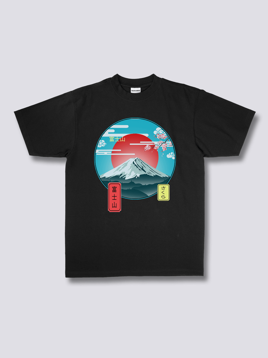 Estampado Frontal - Monte Fuji Camiseta