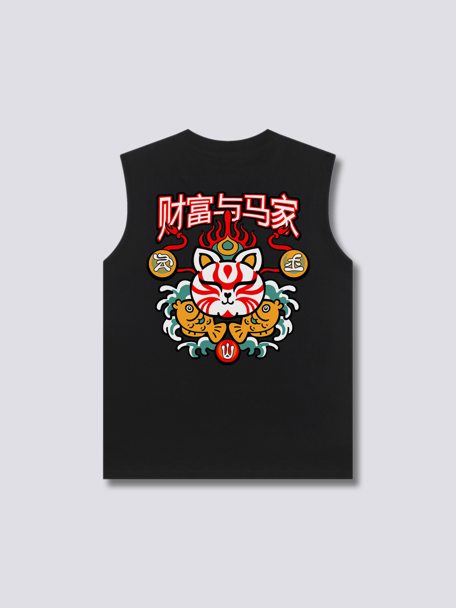 Neko Maneki Camiseta sin Mangas