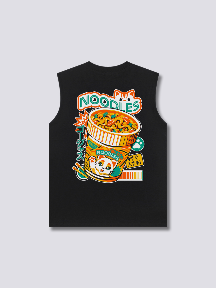 Neko Fideos Camiseta sin Mangas