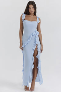 Amira Vestido Largo Azul Cielo