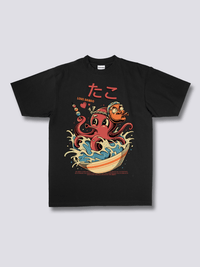 Estampado Frontal - Pulpo Camiseta