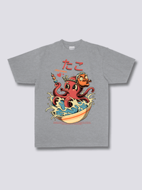 Estampado Frontal - Pulpo Camiseta