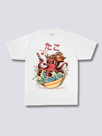 Estampado Frontal - Pulpo Camiseta