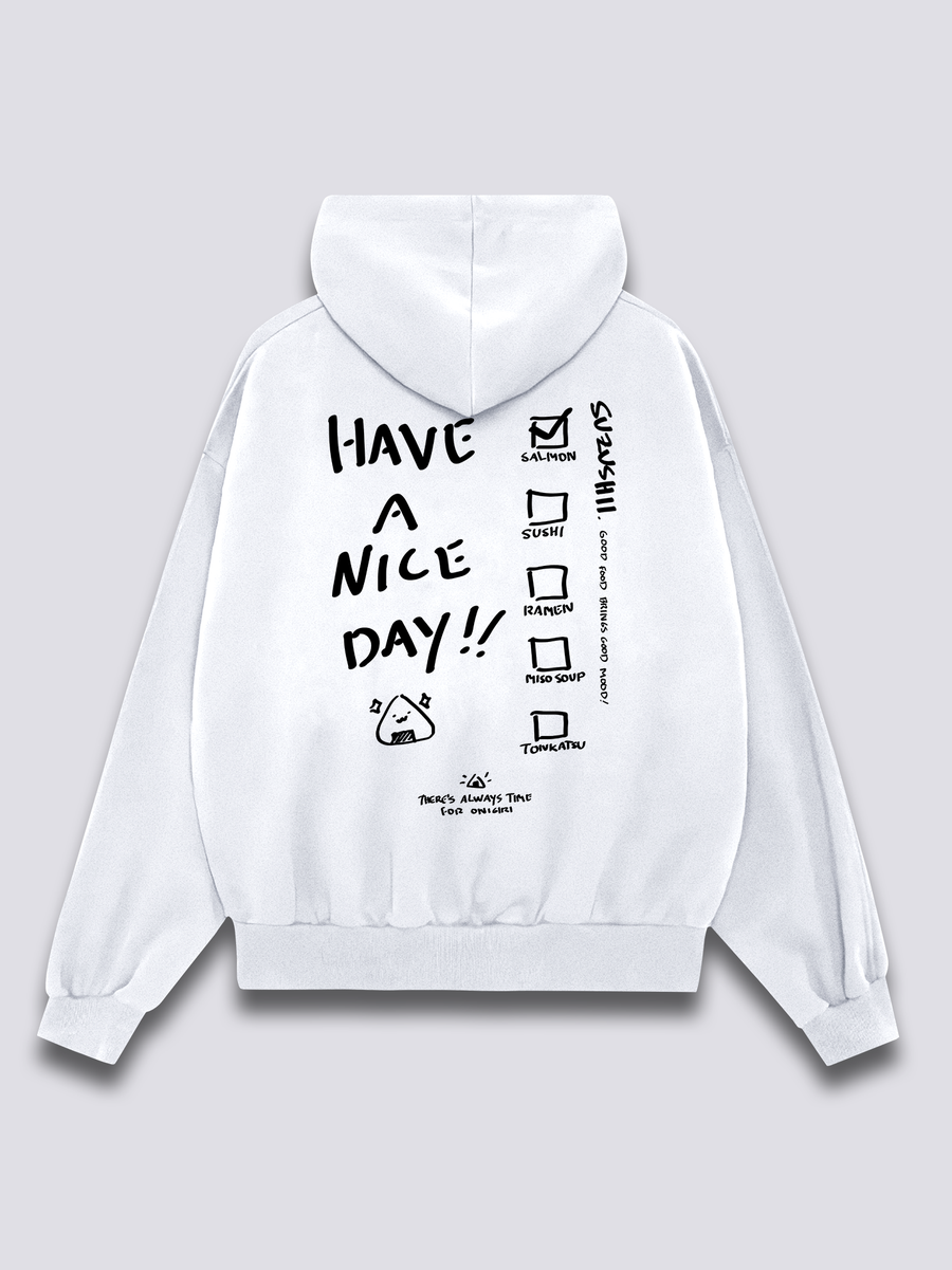 Onigiri Checklist Sudadera con Capucha