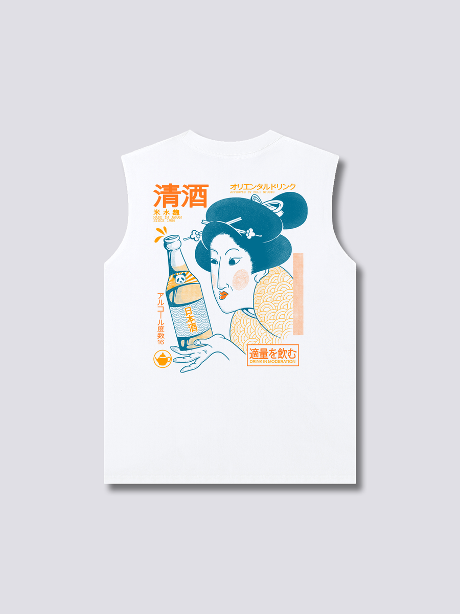 Oriental Sake Camiseta sin Mangas