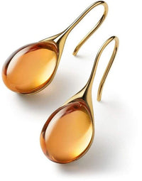 Cristal Dorado · Pendientes de Cristal Oro y Plata
