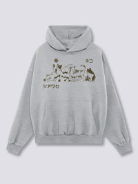 Estampado Frontal - Juguetón Sudadera con Capucha