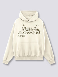 Estampado Frontal - Juguetón Sudadera con Capucha