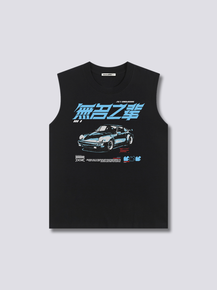 Estampado Frontal - Carrera Camiseta sin Mangas