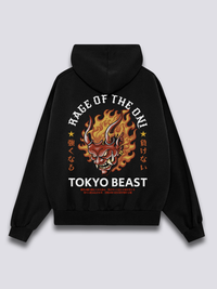 Furia del Oni Sudadera con Capucha