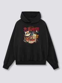 Estampado Frontal - Baño de Ramen Sudadera con Capucha