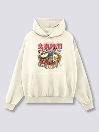 Estampado Frontal - Baño de Ramen Sudadera con Capucha