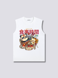 Estampado Frontal - Baño de Ramen Camiseta sin Mangas