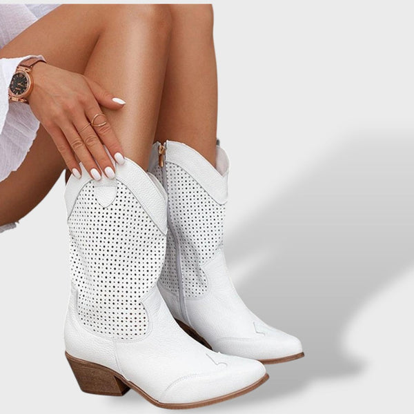 Botas Ortopédicas Cowboy Caladas Tacón Bloque