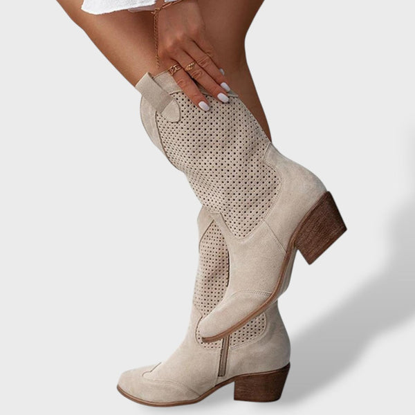 Botas Ortopédicas Cowboy Caladas Tacón Bloque