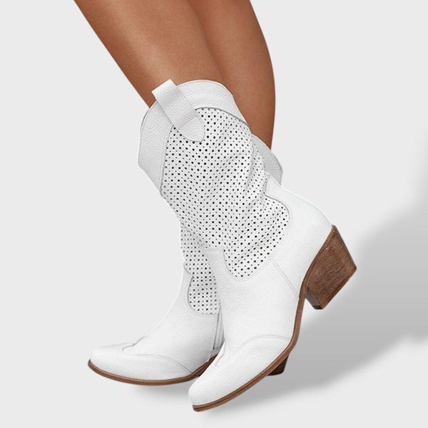 Botas Ortopédicas Cowboy Caladas Tacón Bloque