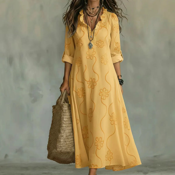 Sienna · Vestido Largo de Flores