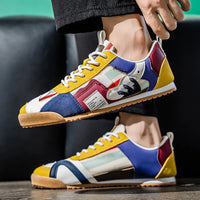 Gino · Zapatillas Retro de Hombre con Detalles Color Block