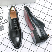 Oxford Royal Brogue · Zapatos de Cuero con Picados