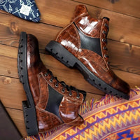 Dante Ferrara · Botas de Cuero Efecto Cocodrilo