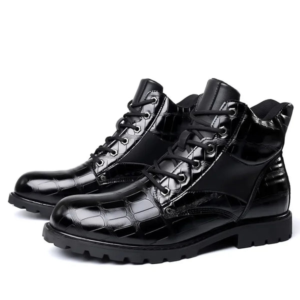Dante Ferrara · Botas de Cuero Efecto Cocodrilo