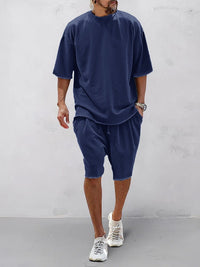 Conjunto Deportivo Holgado Sólido Casual