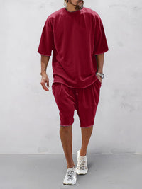 Conjunto Deportivo Holgado Sólido Casual