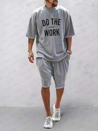 Conjunto Deportivo Holgado Sólido Casual