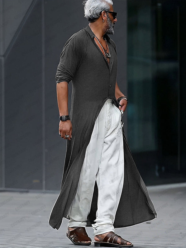 Camisa Larga Streetwear Minimalista