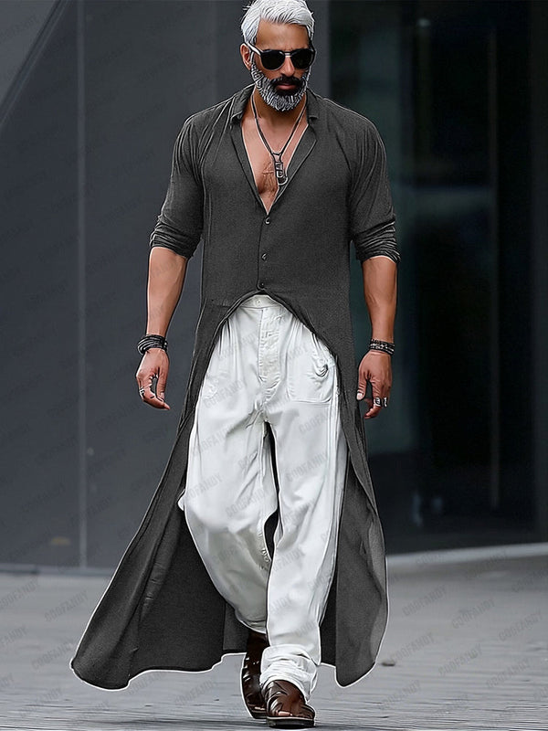 Camisa Larga Streetwear Minimalista