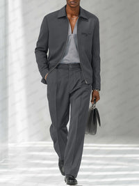 Conjunto Chaqueta Pantalón Fino Moderno