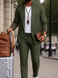 Conjunto Chaqueta Abierta Pantalón Smart Casual